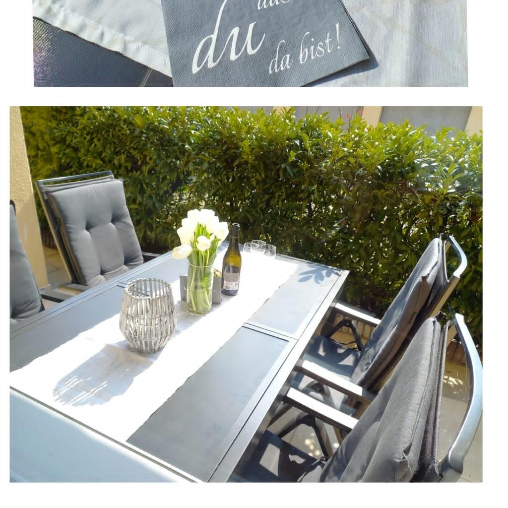 Private Terrasse mit Sitzgruppe